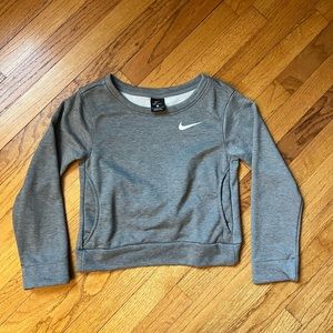 Nike gray crewneck dri-fit sweatshirt, size small